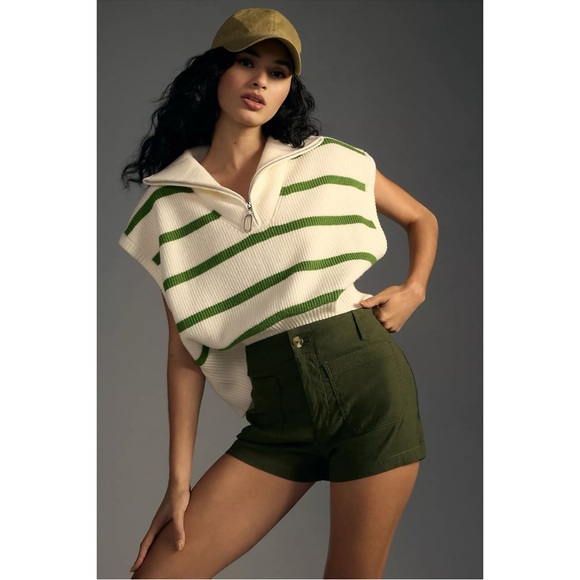 Anthropologie Pants - Maeve Size 30 Anthropologie Colette Shorts Magic Fabric Edition Holly Green